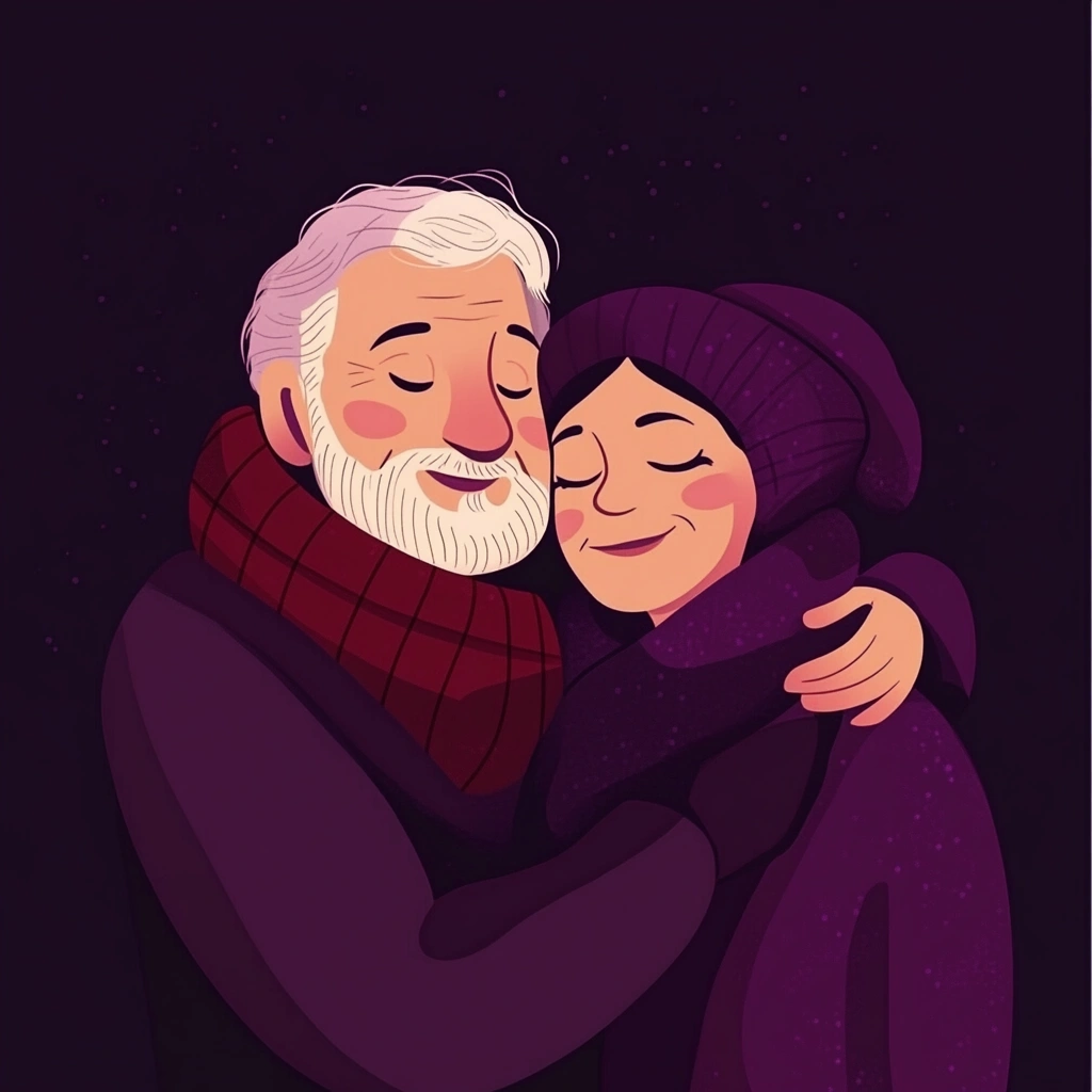 Щаслива літня пара